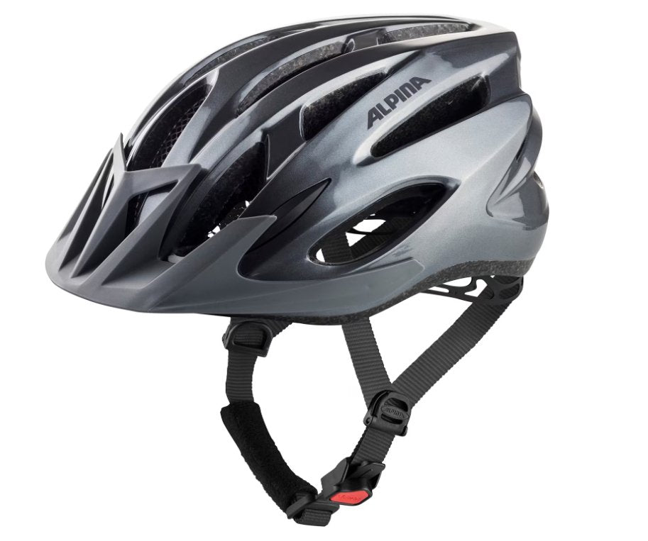 Alpina MTB 17 Touring Bike Helmet - Grey 54-58cm (medium) - liquidation.store