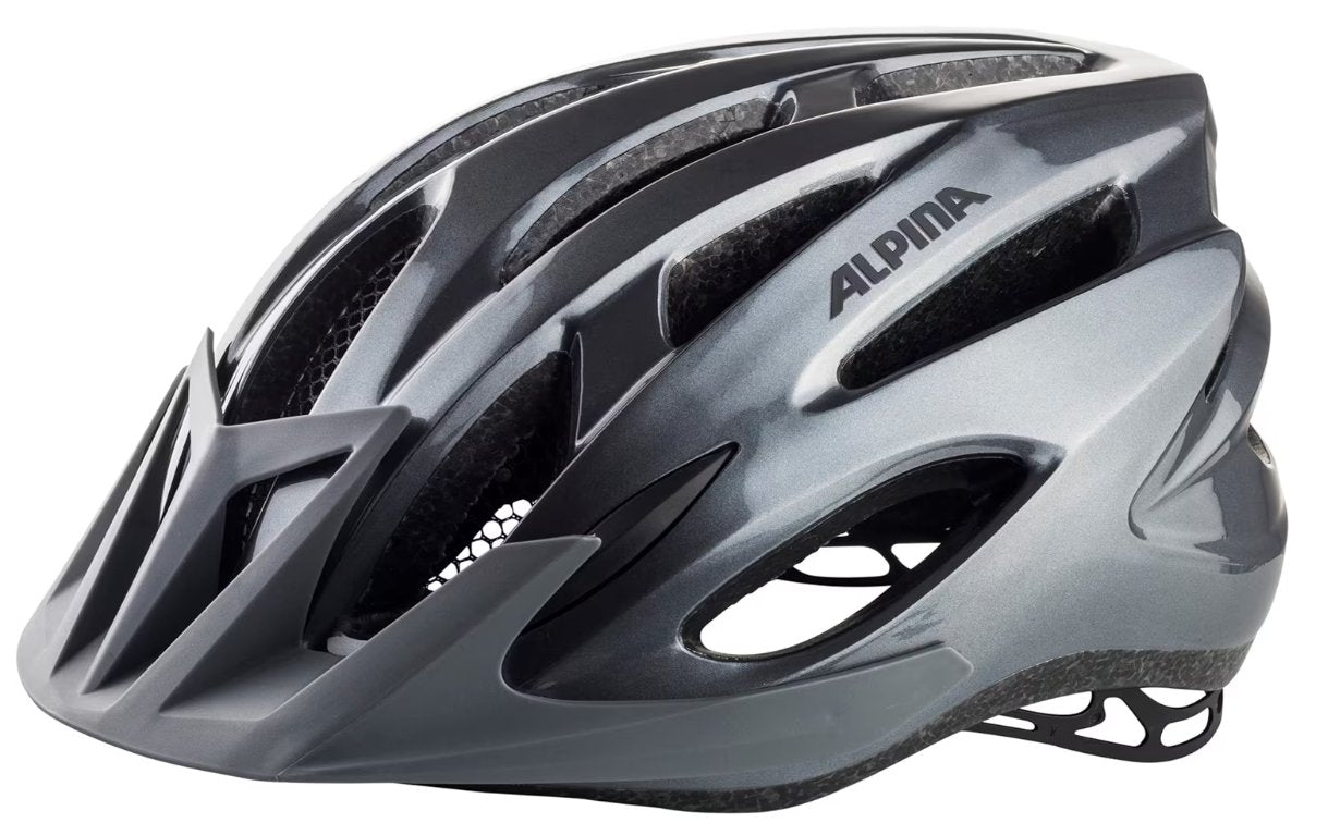 Alpina MTB 17 Touring Bike Helmet - Grey 58-61cm (large) - liquidation.store