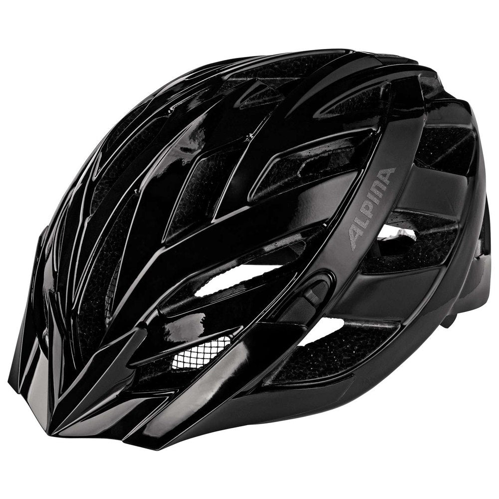 Alpina Panoma Classic Black Gloss Cycling Helmet 56-59cm (Medium) - liquidation.store