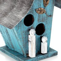Alpine Corporation 30cm Outdoor Hanging Birdhouse - Blue - liquidation.store