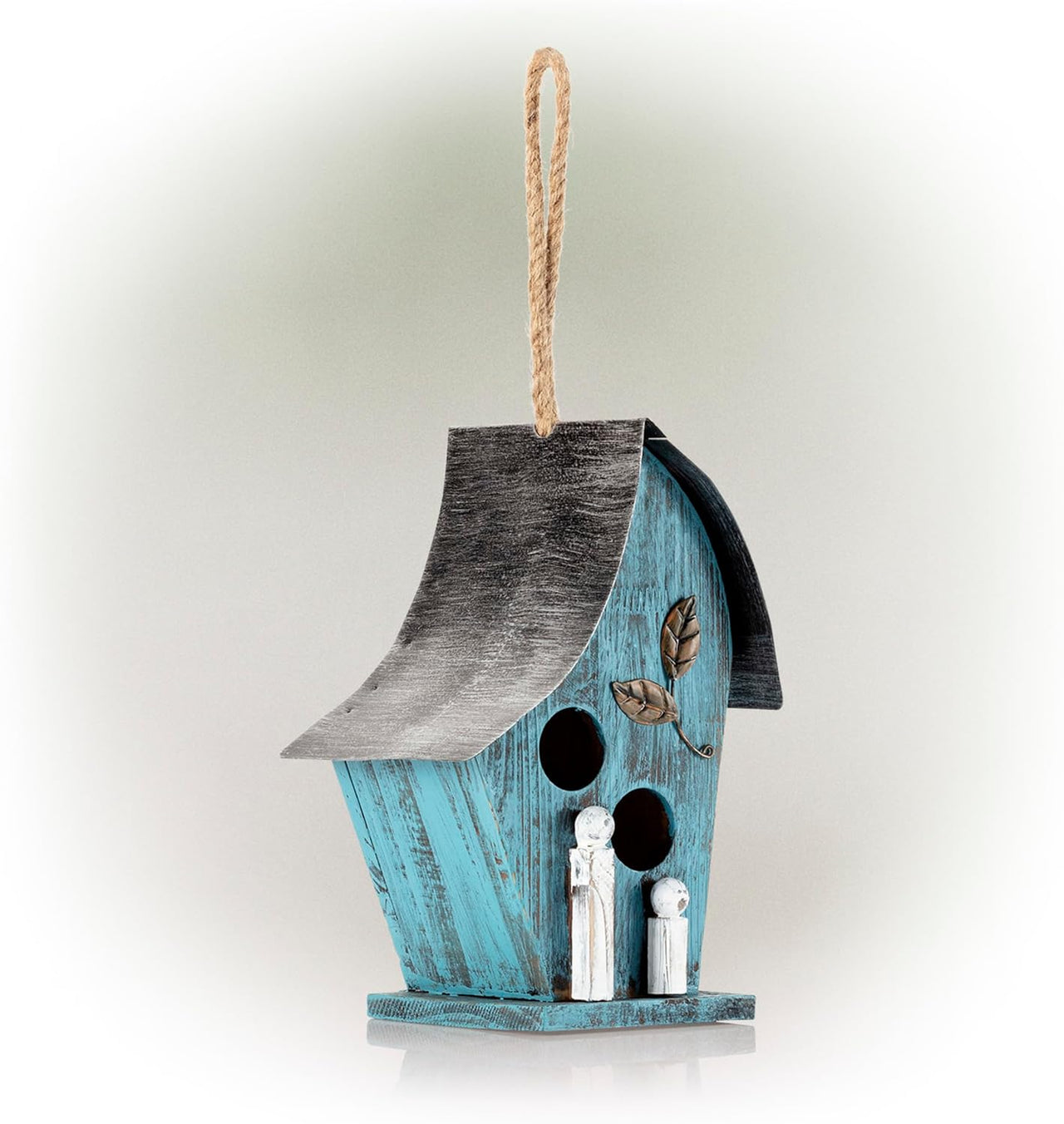 Alpine Corporation 30cm Outdoor Hanging Birdhouse - Blue - liquidation.store