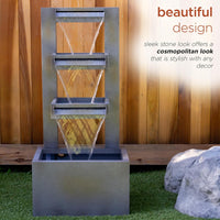 Thumbnail for Alpine Corporation Metal Fountain - Grey - liquidation.store