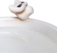 Alpine Corporation Outdoor Antique Ceramic Birdbath - Light Brown - liquidation.store