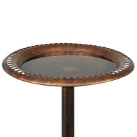 Alpine Corporation Outdoor Pedestal Birdbath - Bronze - liquidation.store