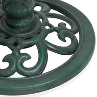 Alpine Corporation Outdoor Pedestal Birdbath - Green - liquidation.store