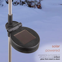 Thumbnail for Alpine Corporation Snowman and Snowflakes Christmas Solar Powered Stake - liquidation.store
