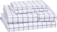 Amazon Basics - Queen size 3 piece Lightweight Super Soft Microfiber Duvet Cover Set with 16