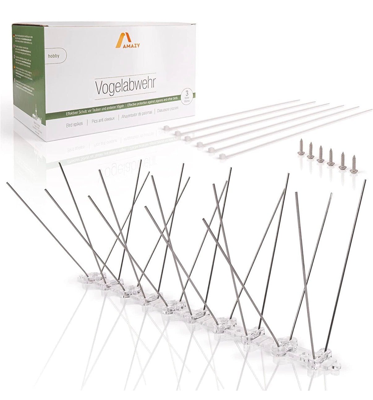Amazy Plastic Bird Spikes 3 Meter Deterrent - liquidation.store