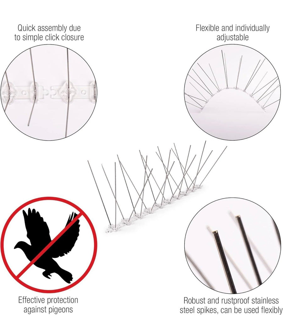 Amazy Plastic Bird Spikes 3 Meter Deterrent - liquidation.store