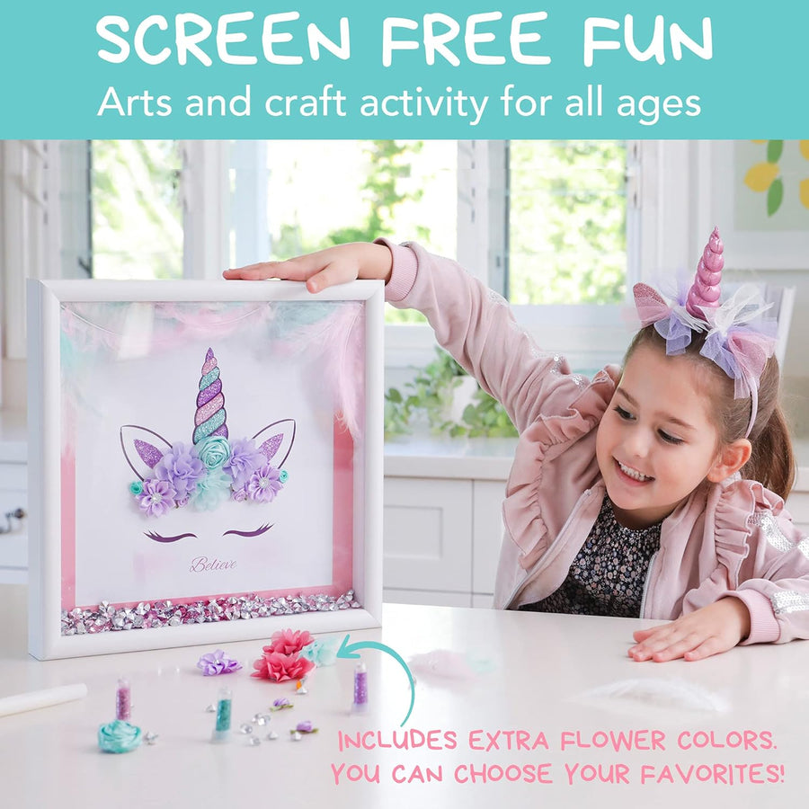 Amitié Lane DIY Unicorn Picture Craft Kit - Create Your Own Wall Art Decor - liquidation.store