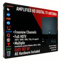 Amplified HD Digital TV Antenna - Full HDTV Range - liquidation.store
