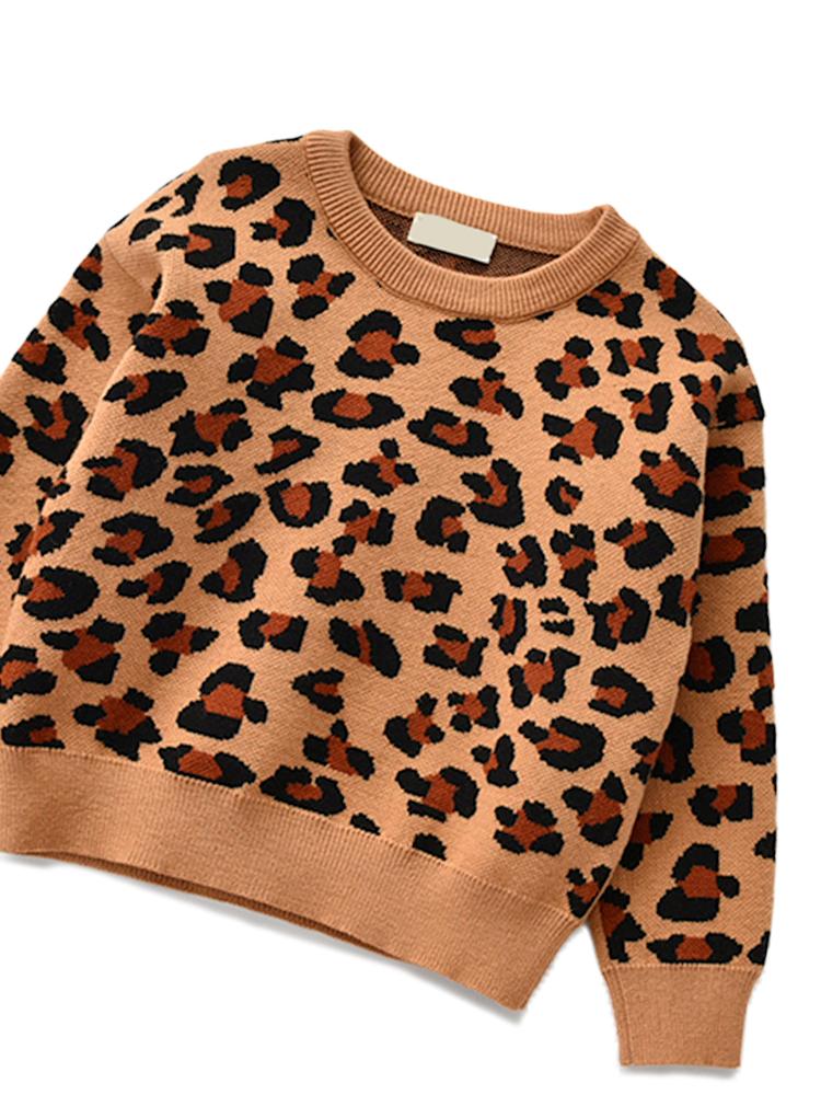 Animal Power Girls Tan & Black Animal Print Jumper (Various Sizes) - liquidation.store
