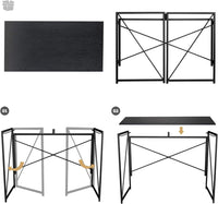 Thumbnail for ANJI DEPOT Folding Table/ Desk (Black) - liquidation.store