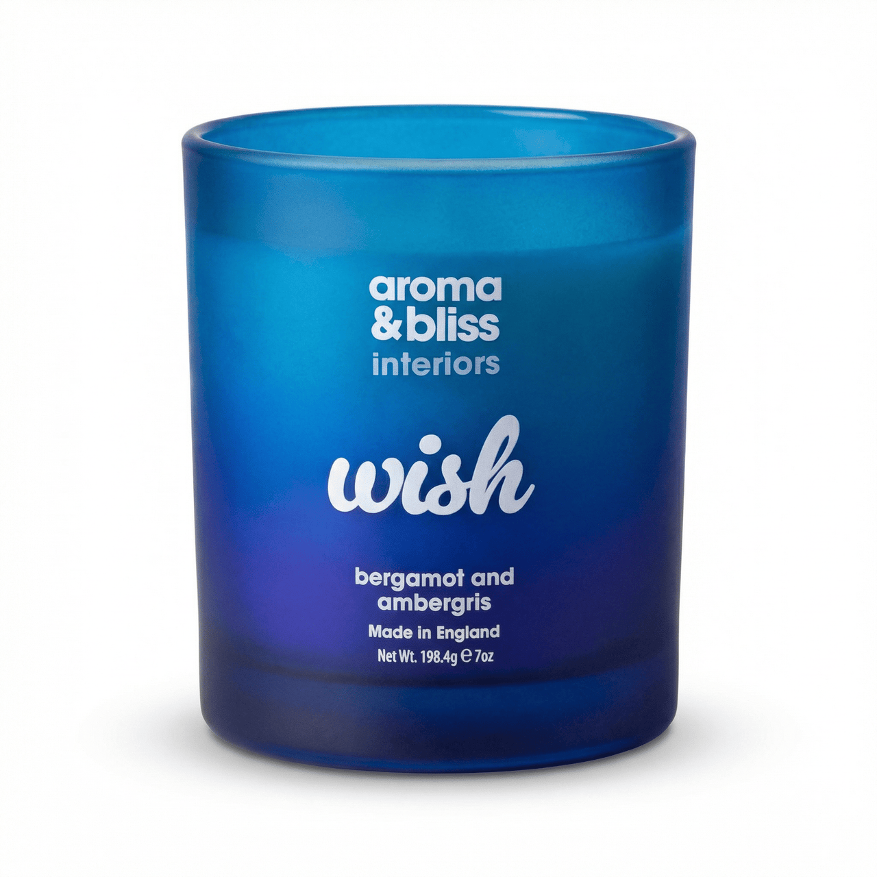 Aroma & Bliss Candle - Wish (Bergamot & Ambergris) 194g - liquidation.store