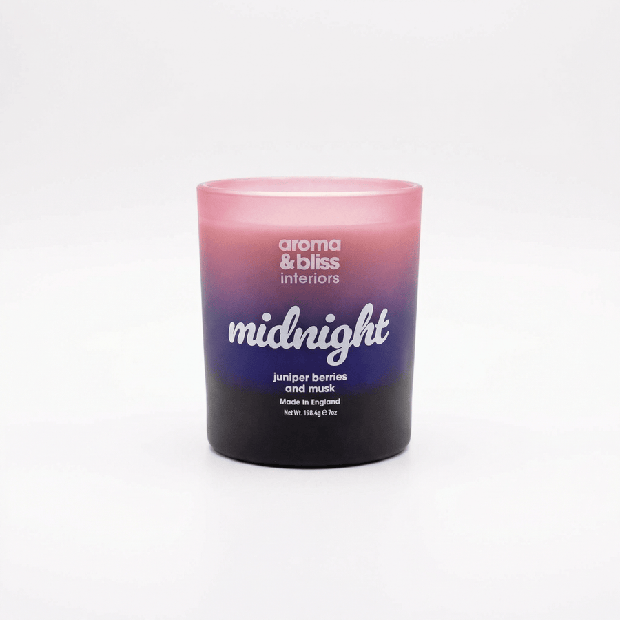 Aroma & Bliss Midnight Candle - Juniper Berries & Musk - liquidation.store