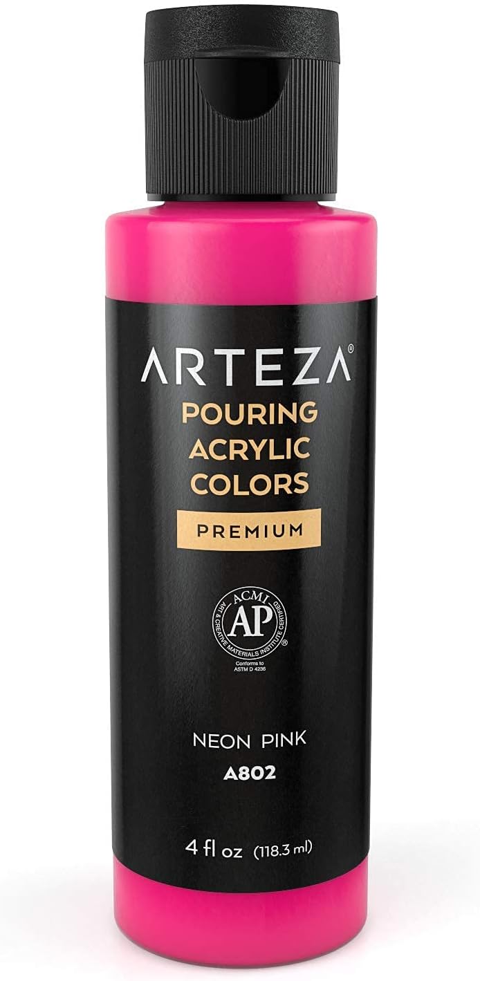 ARTEZA Acrylic Pouring Paint Set - 118ml Bottles - Set of 4 Blush Tones - liquidation.store