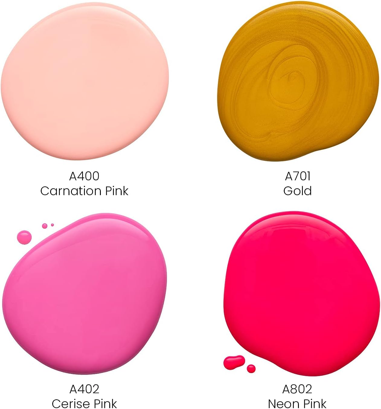 ARTEZA Acrylic Pouring Paint Set - 118ml Bottles - Set of 4 Blush Tones - liquidation.store