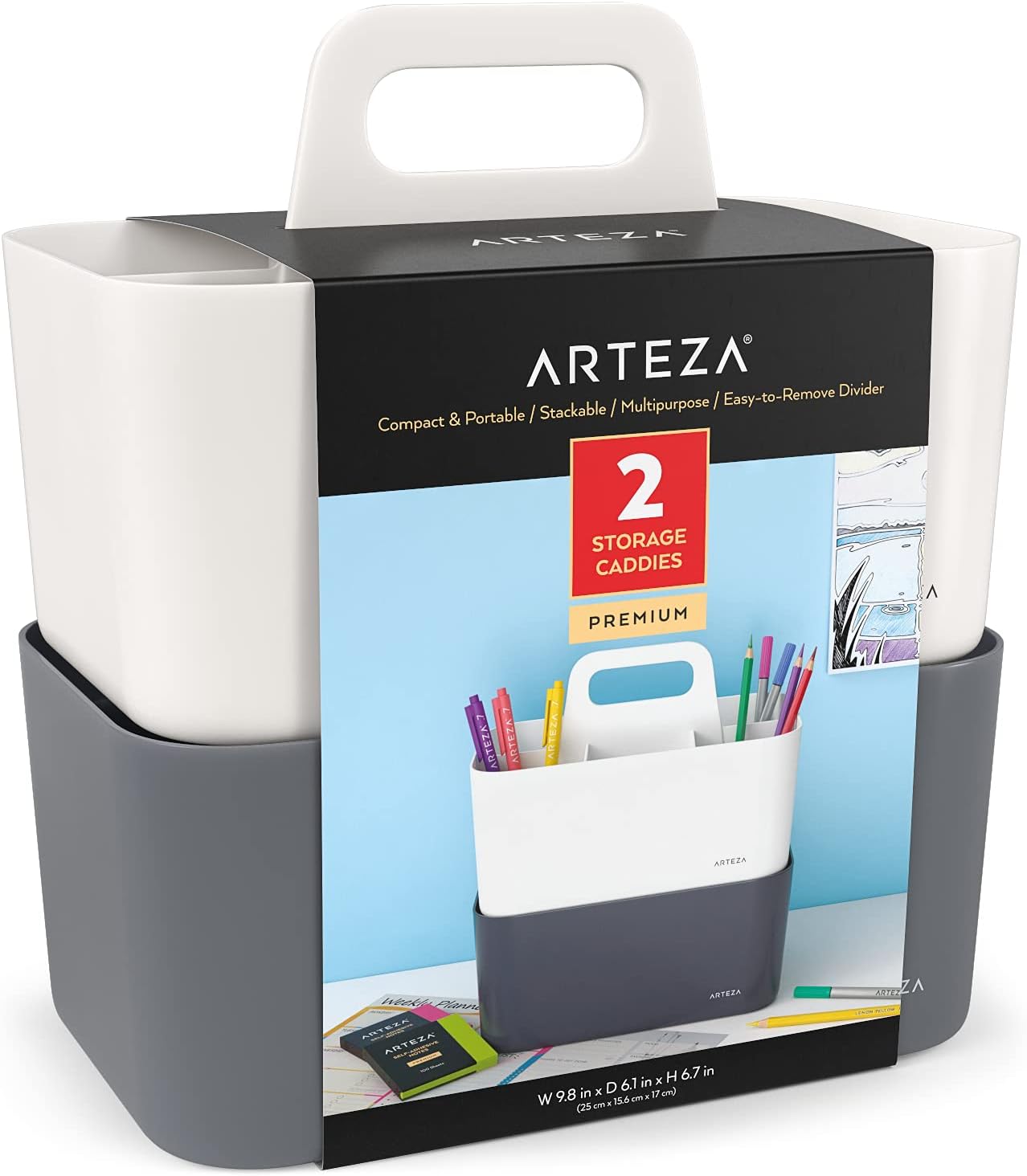 ARTEZA Arts & Crafts Storage Caddy - liquidation.store