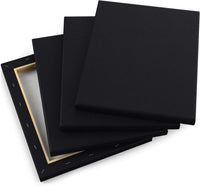 Thumbnail for Arteza Black Stretched Canvas - 20x25cm (Pack of 12) - liquidation.store