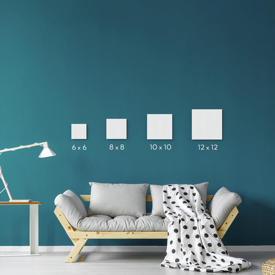 Arteza Blank Square Canvas Panels Boards 8"x8" (20x20cm) - 14 Pack - liquidation.store