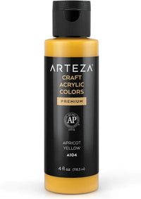 Thumbnail for ARTEZA Craft Acrylic Paint - A104 Apricot Yellow (118ml) - liquidation.store