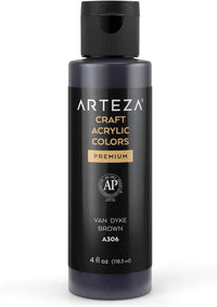 Thumbnail for ARTEZA Craft Acrylic Paint, A306 Van Dyke Brown - 118ml - liquidation.store