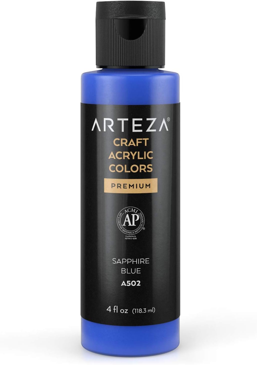 ARTEZA Craft Acrylic Paint - A502 Sapphire Blue (118 ml) - liquidation.store