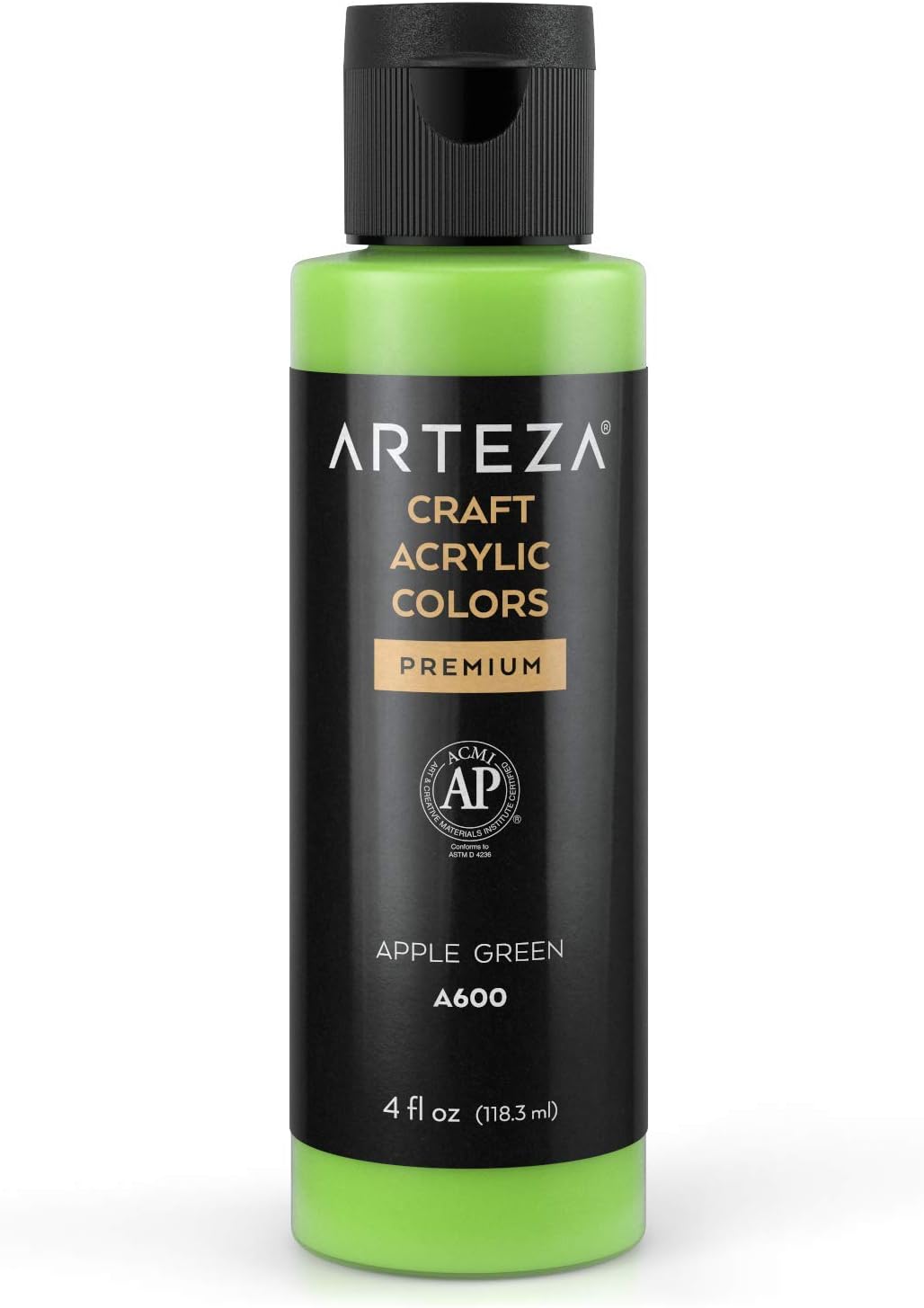 ARTEZA Craft Acrylic Paint - A600 Apple Green (118ml) - liquidation.store