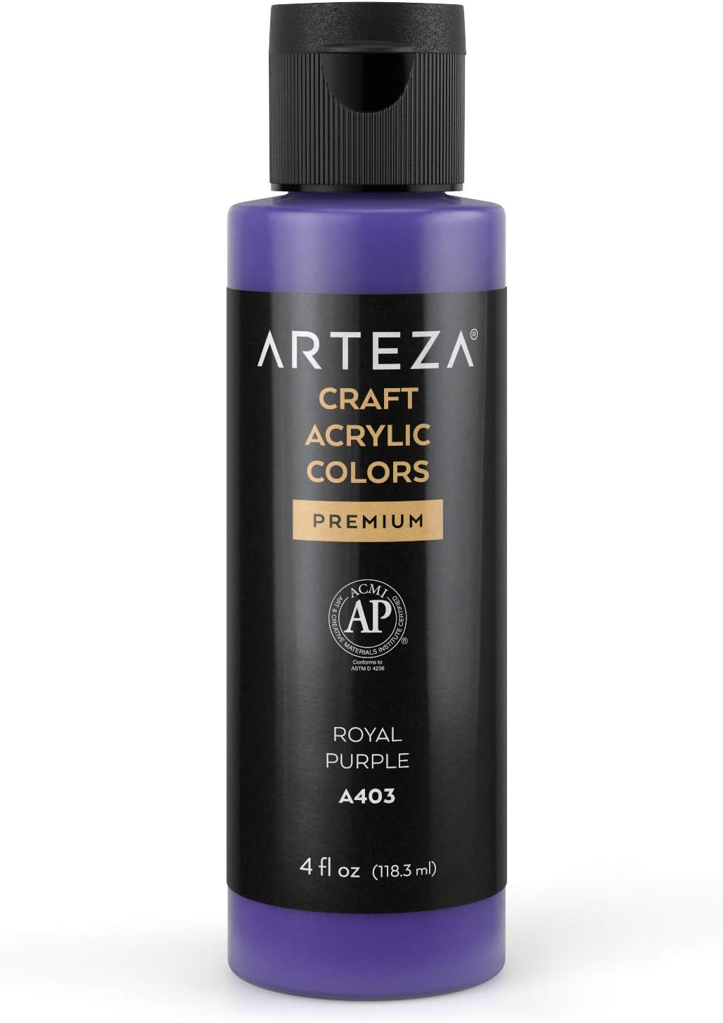 ARTEZA Craft Acrylic Paint - Royal Purple (118ml) - liquidation.store