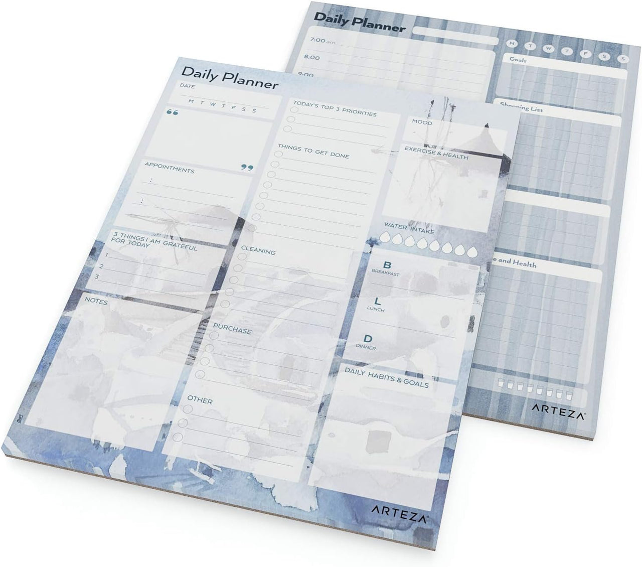 Arteza Daily Planner Pad 80 Sheets - 2 Pack - liquidation.store