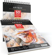 Thumbnail for Arteza Drawing Pad 20.3x25.4 cm - Pack of 2 - liquidation.store