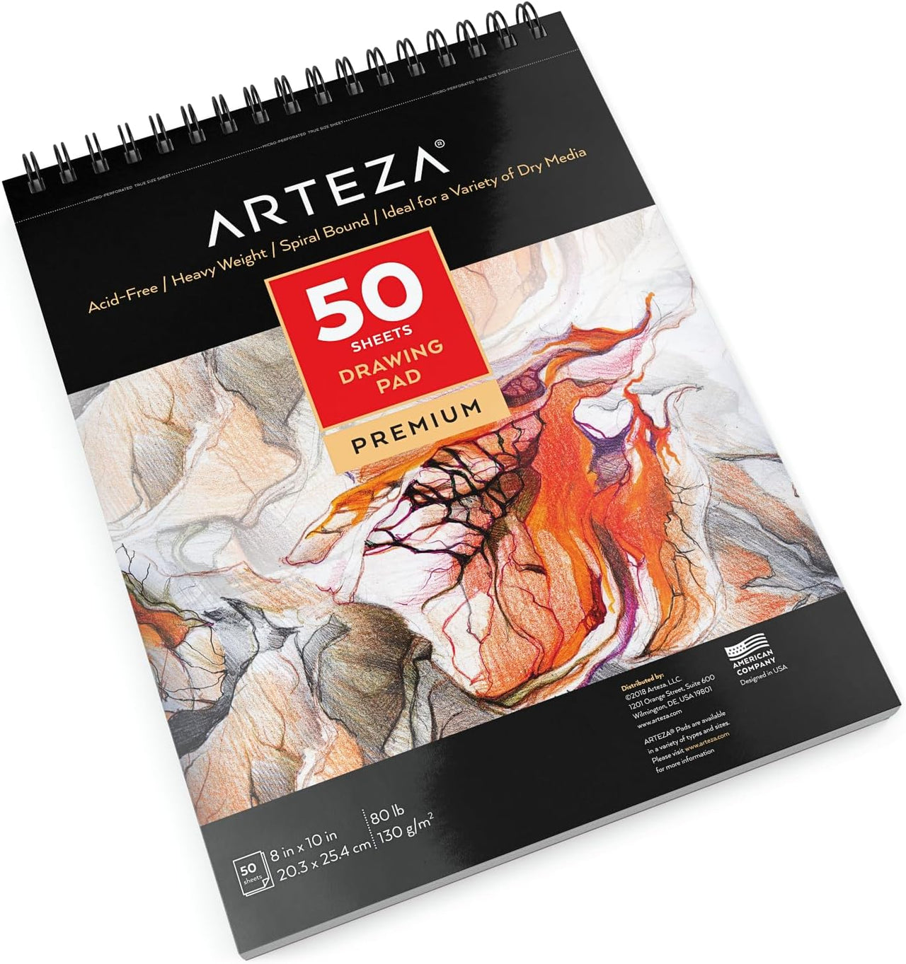 ARTEZA Drawing Pad - 50 Sheets (20.3 x 25.4cm) - liquidation.store