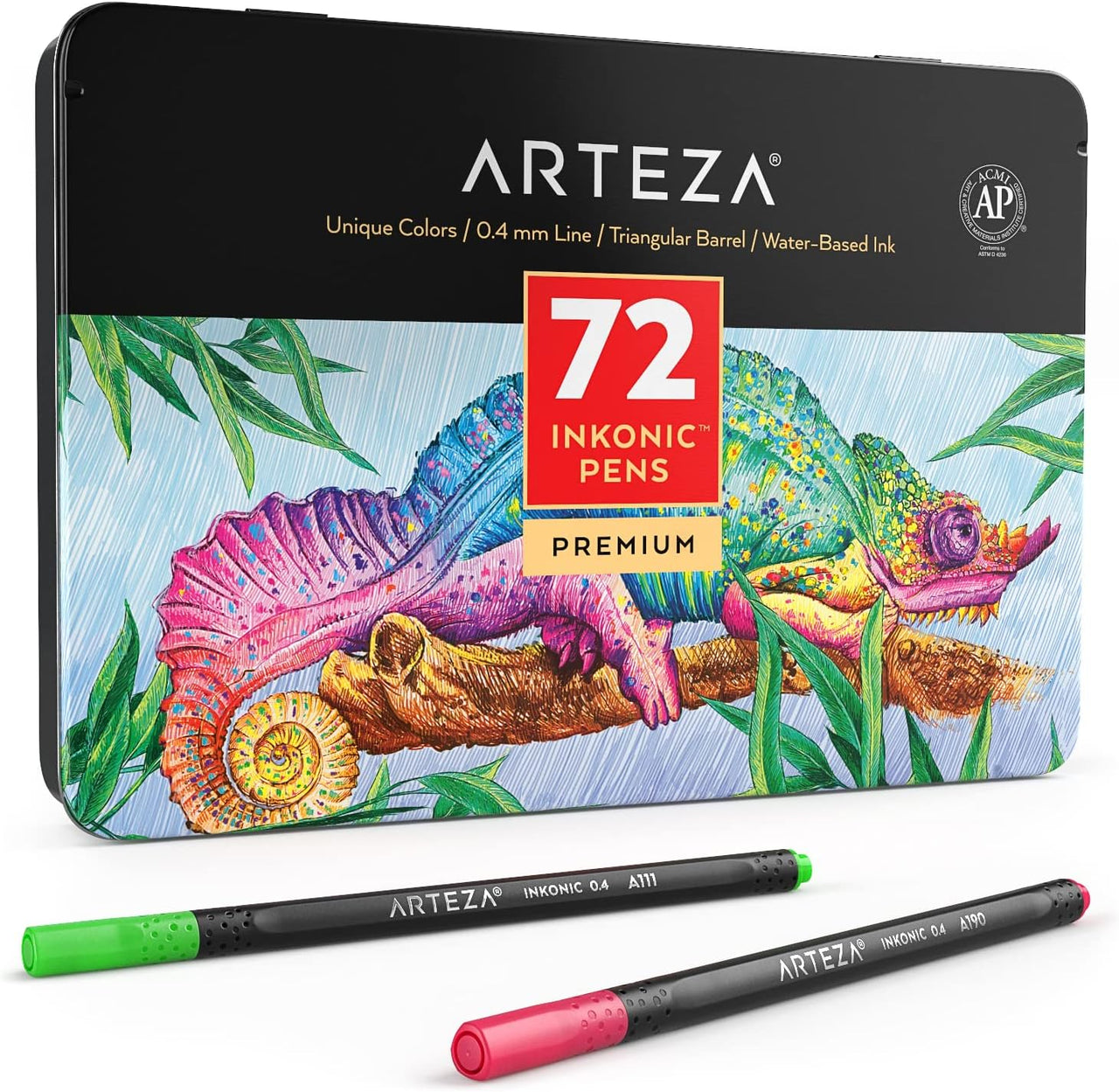 ARTEZA Fineliner Pens Inkonic - 72 Colours - liquidation.store