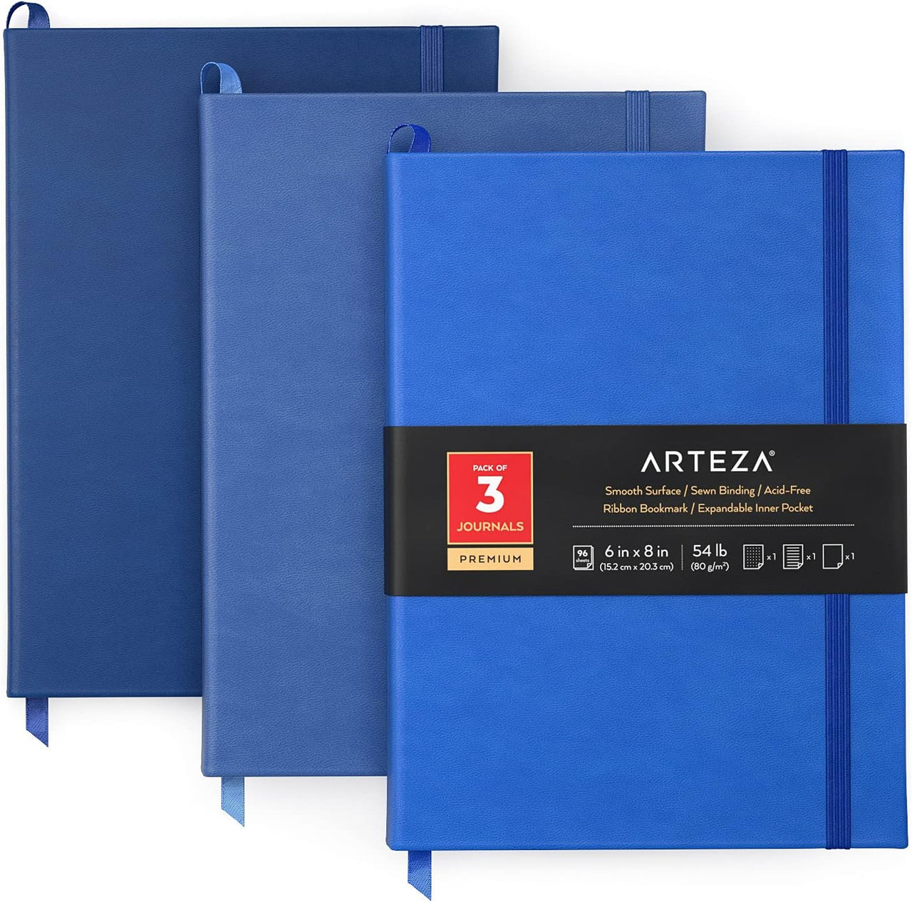 ARTEZA Hardback Notebook 3 - Pack - liquidation.store