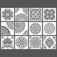 Thumbnail for Arteza Mandala Stencils for Painting - 12 Designs - liquidation.store