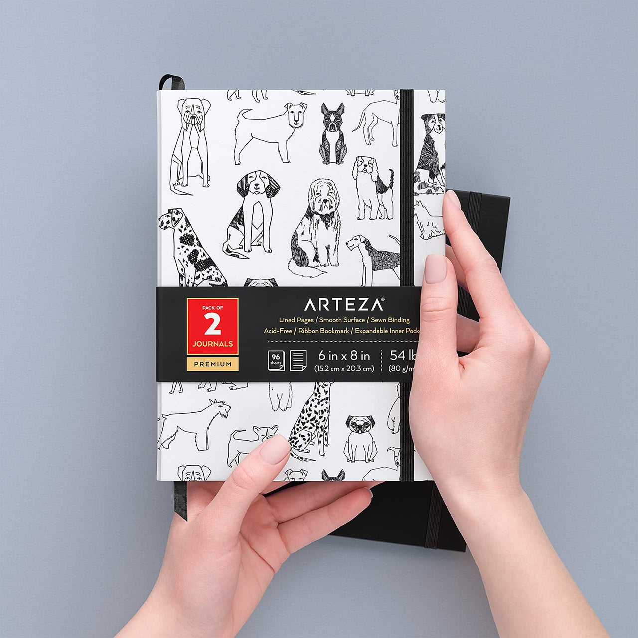 ARTEZA Pocket Notebooks - Set of 2 (15.2x20.3cm) - liquidation.store