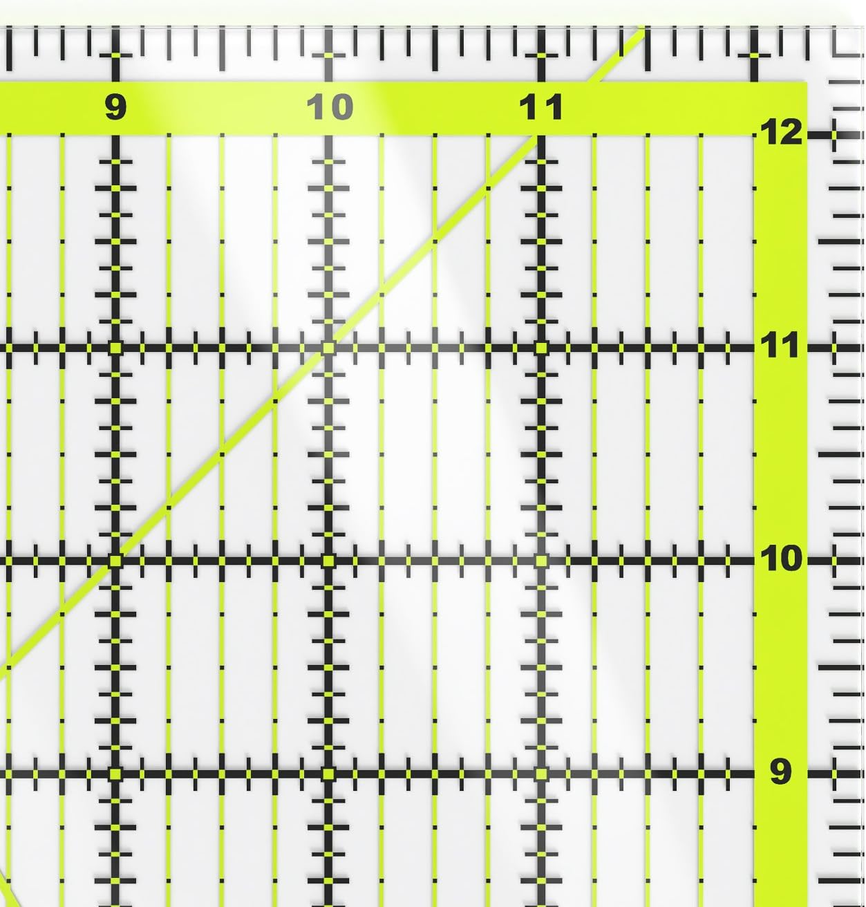 Arteza Quilting Ruler for Easy Precision Cutting, 12.5" Wide x 12.5" - liquidation.store