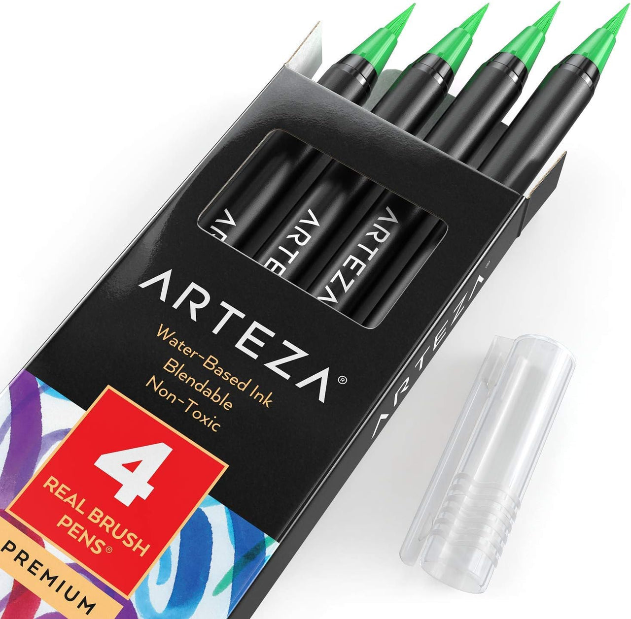 ARTEZA Real Brush Watercolour Pens - 3 Colours - 12 Pack - liquidation.store