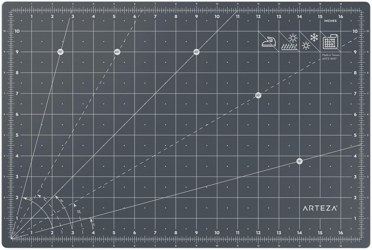 Arteza Self Healing Rotary Cutting Mat - 18 x 12in (30cm x 46cm) - liquidation.store