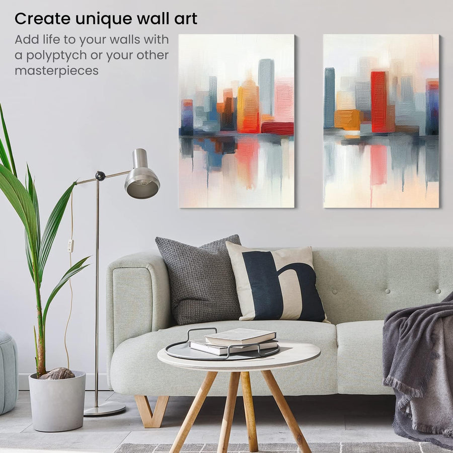 Arteza Stretched White Blank Canvas - 60x91cm (24x36") - 2 Pack - liquidation.store