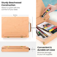 Thumbnail for Arteza Wooden Desktop Easel with Drawer and Palette - liquidation.store