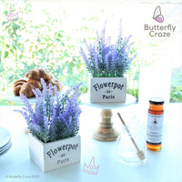 Thumbnail for Artificial Lavender Plants in Rustic Wooden Planters - Set of 2 - liquidation.store