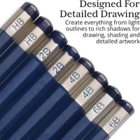 ARTISTIK Coloured Pencil Set 47 Pieces – 3.5mm Artist Grade Drawing & Sketching Pencils - liquidation.store