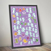 Thumbnail for Atlad & Green 50 Smoothies to Make Scratch Off Poster - liquidation.store