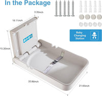 Thumbnail for Baby Changing Station - Vertical Wall Mounted Changing Table - Commercial or Domestic - liquidation.store