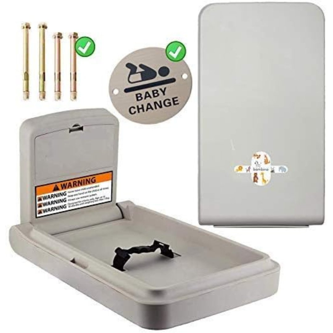 Baby Changing Station - Wall Mounted Unit Changer Commercial Fold Down - liquidation.store