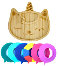 Thumbnail for Baby & Toddler Bamboo Suction Plate (Various Designs) - liquidation.store