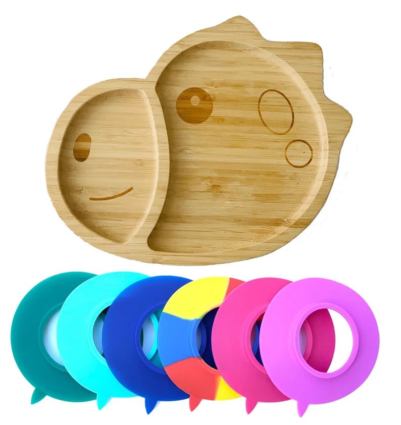 Baby & Toddler Bamboo Suction Plate (Various Designs) - liquidation.store
