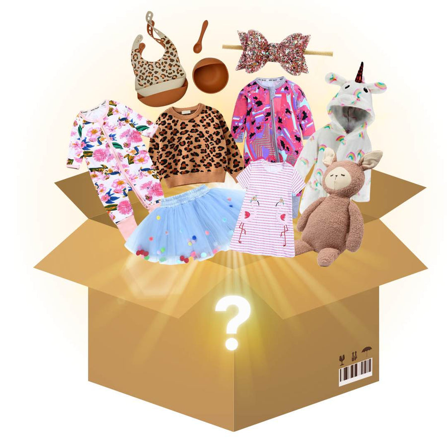 Baby & Toddler Mystery Box - Clothes & Accessories (Girls) New born - 5yrs - liquidation.store