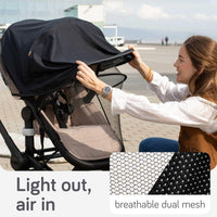 Baby Uma 2-in-1 Breathable Pram Sun Shade & Mosquito Net for Pram - UPF 50+ - liquidation.store